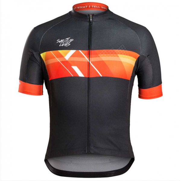 2016 Bontrager Shut Up Wielershirt Met Korte Mouwen Zwart Oranje