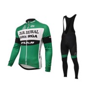 2016 Caja Rural Fietskleding Wielershirt Lange Mouw+Lange Fietsbroeken Bib 2016 Caja Rural Fietskleding Wielershirt Lange Mouw+Lange Fietsbroeken Bib