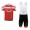 Castelli 2014 Fietskleding Set Fietsshirt Met Korte Mouwen+Korte Koersbroek Rood