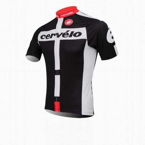 2014 Castelli Cervelo Wielershirt Met Korte Mouwen Zwart