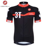 Castelli 3T 2014 Wielershirt Met Korte Mouwen Zwart Rood Castelli 3T 2014 Wielershirt Met Korte Mouwen Zwart Rood