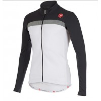 2016 Castelli Criterium Wielershirt Lange Mouwen Wit Zwart 2016 Castelli Criterium Wielershirt Lange Mouwen Wit Zwart