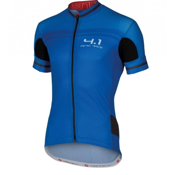 2016 Castelli Free Aero Race 4.1 Wielershirt Korte Mouw Blauw