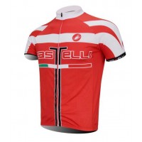 Castelli 2014 Wielershirt Met Korte Mouwen Rood