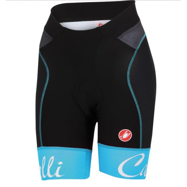 2016 Castelli Vrouwen Free Aero Korte Fietsbroeken Blauw