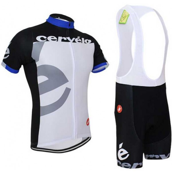 2015 Cervelo Fietskleding Set Fietsshirt Met Korte Mouwen+Korte Koersbroek