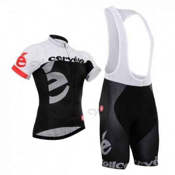 2016 CERVELO Fietskleding Set Fietsshirt Met Korte Mouwen+Korte Koersbroek