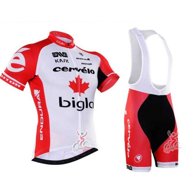 16/17 Cervelo Endura Bigla Fietskleding Set Fietsshirt Met Korte Mouwen+Korte Koersbroek Rood