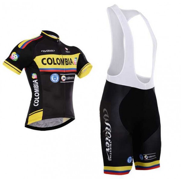 2015 Colombia Fietskleding Set Fietsshirt Met Korte Mouwen+Korte Koersbroek