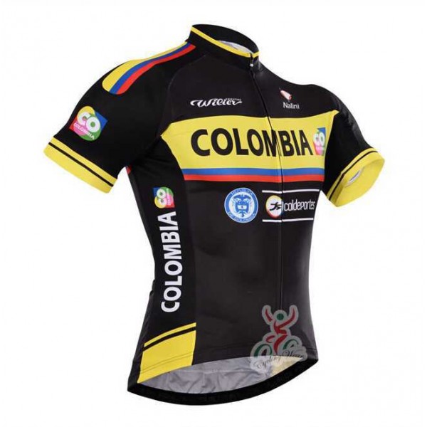 2015 Colombia Wielershirt Met Korte Mouwen