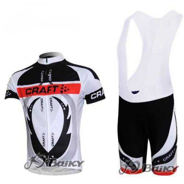 Craft Pro Team Fietskleding Set Fietsshirt Met Korte Mouwen+Korte Koersbroek Grigio Wit