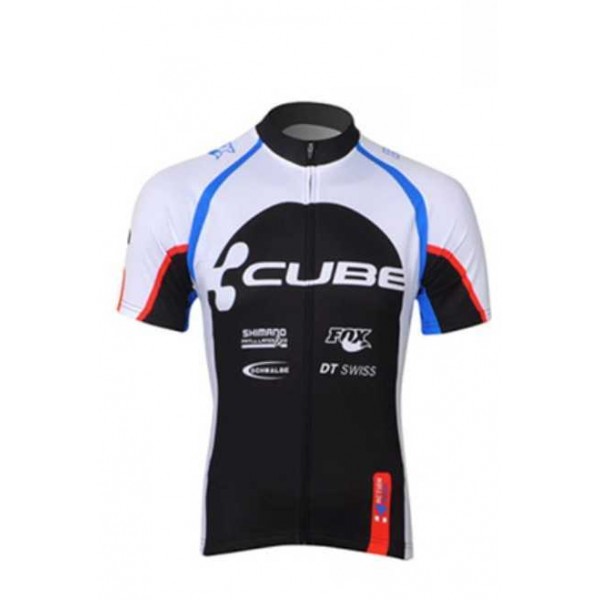 2013 Cube Outlet Wielershirt Met Korte Mouwen Wit