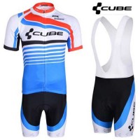 Cube 2014 Fietskleding Set Fietsshirt Met Korte Mouwen+Korte Koersbroek