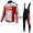 2016 Ducati Fietskleding Wielershirt Lange Mouw+Lange Fietsbroeken Bib Rood Wit