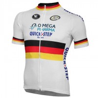 2015 Omega Pharma Quick Step Wielershirt Met Korte Mouwen Wit 2015 Omega Pharma Quick Step Wielershirt Met Korte Mouwen Wit