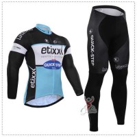 2015 ETIXX-QUICK STEP Wielerkleding Set Wielershirt Lange Mouw+Lange Fietsbroeken 2015 ETIXX-QUICK STEP Wielerkleding Set Wielershirt Lange Mouw+Lange Fietsbroeken