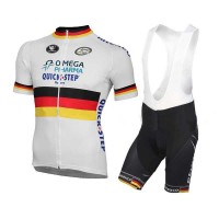 2015 Omega Pharma Quick Step Fietskleding Set Fietsshirt Met Korte Mouwen+Korte Koersbroek Wit 2015 Omega Pharma Quick Step Fietskleding Set Fietsshirt Met Korte Mouwen+Korte Koersbroek Wit
