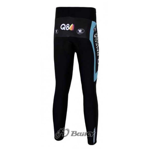 Omega Pharma Quick Step Pro Team Lange Fietsbroeken Blauw Wit