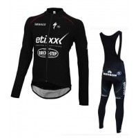 2016 Etixx-Quick Step Fietskleding Wielershirt Lange Mouw+Lange Fietsbroeken Bib Zwart 2016 Etixx-Quick Step Fietskleding Wielershirt Lange Mouw+Lange Fietsbroeken Bib Zwart