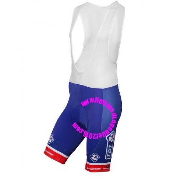 2016 FDJ Wielershirt Fietsbroeken Bib Bleu