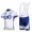 FDJ-BigMat Pro Team Fietskleding Set Fietsshirt Met Korte Mouwen+Korte Koersbroek Wit Blauw