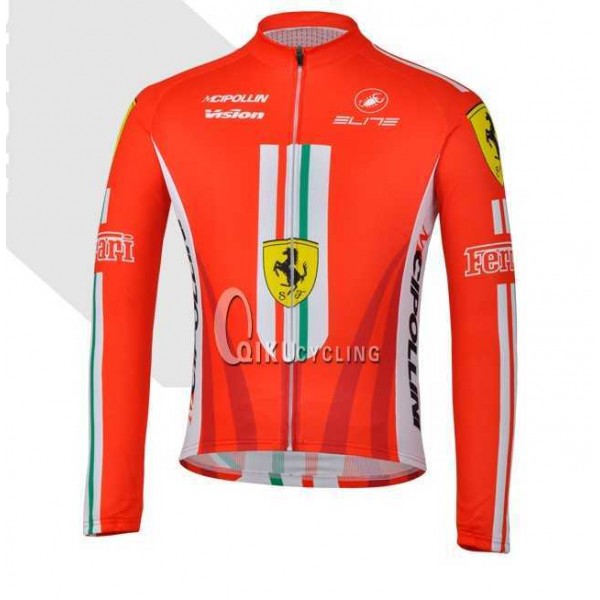 Ferrari Teams Castelli Cipollini Wielershirt Lange Mouwen