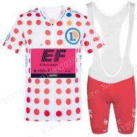 Polka Dot EF Education Frist Tour De France 2021 Team Fietskleding Set Wielershirts Korte Mouw+Korte Fietsbroeken Bib Y0notE Polka Dot EF Education Frist Tour De France 2021 Team Fietskleding Set Wielershirts Korte Mouw+Korte Fietsbroeken Bib Y0notE