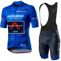 Blue Giro D'italia 2021 Ineos Grenaider Fietskleding Set Wielershirts Korte Mouw+Korte Fietsbroeken Bib 19PH0S Blue Giro D'italia 2021 Ineos Grenaider Fietskleding Set Wielershirts Korte Mouw+Korte Fietsbroeken Bib 19PH0S