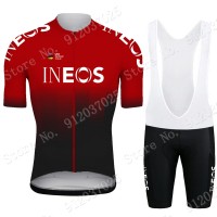 Red New Ineos Grenadier 2021 Team Fietskleding Set Wielershirts Korte Mouw+Korte Fietsbroeken Bib PslpL4 Red New Ineos Grenadier 2021 Team Fietskleding Set Wielershirts Korte Mouw+Korte Fietsbroeken Bib PslpL4
