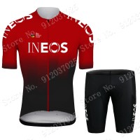 Red New Ineos Grenadier 2021 Team Fietskleding Set Wielershirts Korte Mouw+Korte Fietsbroeken Bib SKnOej Red New Ineos Grenadier 2021 Team Fietskleding Set Wielershirts Korte Mouw+Korte Fietsbroeken Bib SKnOej