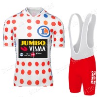 Polka Dot Jumbo Visma Tour De France 2021 Team Fietskleding Fietsshirt Korte Mouw+Korte Fietsbroeken ON10DP Polka Dot Jumbo Visma Tour De France 2021 Team Fietskleding Fietsshirt Korte Mouw+Korte Fietsbroeken ON10DP