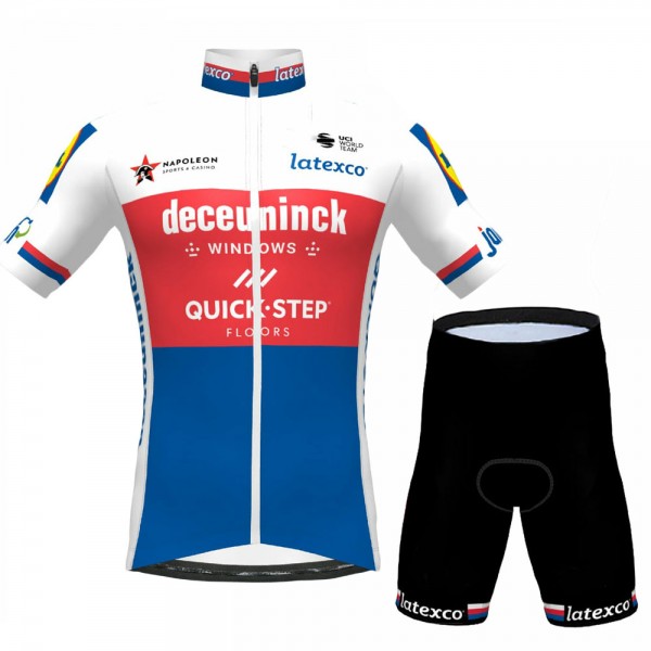 CHAMPION CZECH REPUBLIC Pro Team 2021 Fietskleding Set Wielershirts Korte Mouw+Korte Fietsbroeken Bib JaJP62