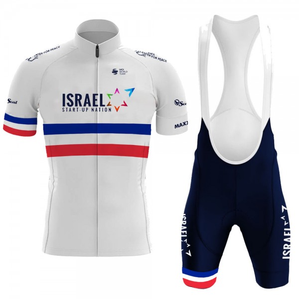 Israel Start Up France Pro Team 2021 Fietskleding Set Wielershirts Korte Mouw+Korte Fietsbroeken Bib 0zRNYF