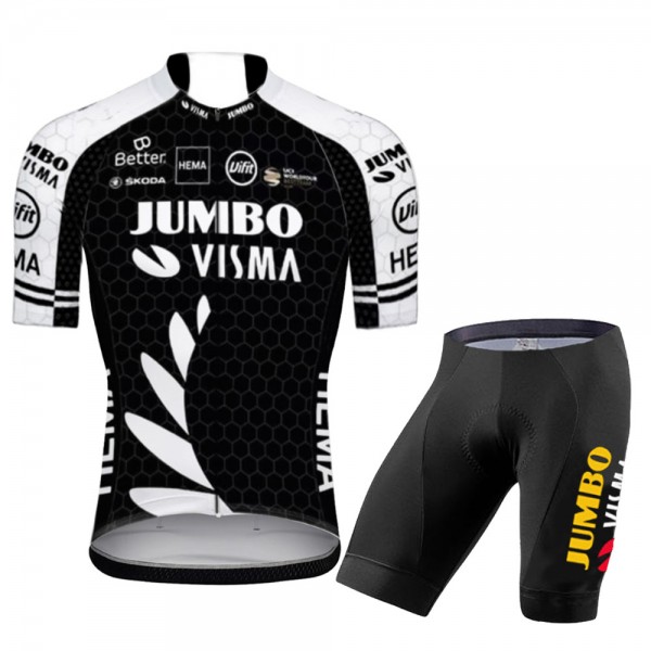 Jumbo Visma New Zealand Pro Team 2021 Fietskleding Set Wielershirts Korte Mouw+Korte Fietsbroeken Bib YEjgnr