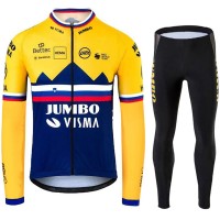 Jumbo Visma SLovenia Pro Team 2021 Fietskleding Set Wielershirts Lange Mouw+Lange Wielrenbroek UH0OJs Jumbo Visma SLovenia Pro Team 2021 Fietskleding Set Wielershirts Lange Mouw+Lange Wielrenbroek UH0OJs