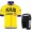 KAS Pro 2021 Team Fietskleding Set Wielershirts Korte Mouw+Korte Fietsbroeken Bib 3Iz3W4