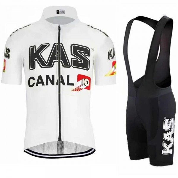 KAS Pro 2021 Team Fietskleding Fietsshirt Korte Mouw+Korte Fietsbroeken IqgHMo