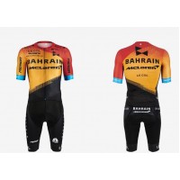 Wielerkleding Profteams 2020 Bahrain McLaren Fietskleding Set Wielershirt Korte Mouwen+Fietsbroek Korte Geel Wielerkleding Profteams 2020 Bahrain McLaren Fietskleding Set Wielershirt Korte Mouwen+Fietsbroek Korte Geel