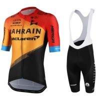 Wielerkleding Profteams 2020 Bahrain McLaren Fietskleding Set Fietsshirt Met Korte Mouwen+Koersbroek Korte Wielerkleding Profteams 2020 Bahrain McLaren Fietskleding Set Fietsshirt Met Korte Mouwen+Koersbroek Korte