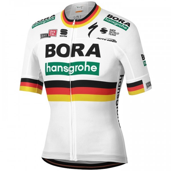 Wielerkleding Profteams 2020 BORA-Hansgrohe Deutscher Meister Wielershirt Met Korte Mouwen