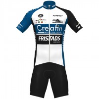 Wielerkleding Profteams 2020 Creafin Fristads Fietskleding Set Wielershirt Korte Mouwen+Fietsbroek Korte Geel