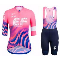 Wielerkleding Profteams 2020 Dames EF Education First Fietskleding Set Fietsshirt Met Korte Mouwen+Koersbroek Korte Wielerkleding Profteams 2020 Dames EF Education First Fietskleding Set Fietsshirt Met Korte Mouwen+Koersbroek Korte
