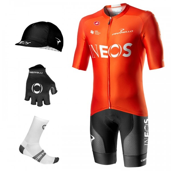 Wielerkleding Profteams 2020 Maxi-Set TEAM INEOS Aero Race 6.0 Training 5 Teile Maglia