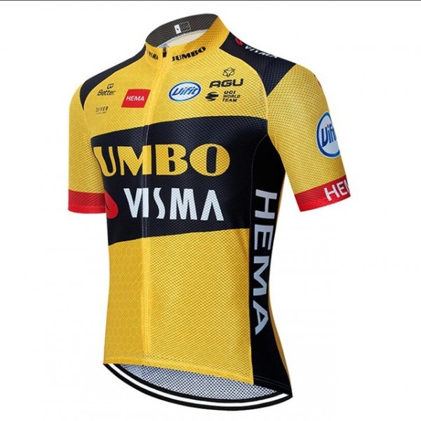 Wielerkleding Profteams 2020 TEAM JUMBO-VISMA Wielershirt Met Korte Mouwen