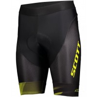 Wielerkleding Profteams 2020 SCOTT RC Pro+++ Fietsbroek Kortezwart/Giallo