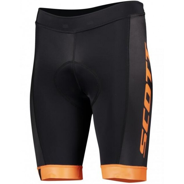 Wielerkleding Profteams 2020 SCOTT RC TEAM++ Fietsbroek Kortezwart/Orange