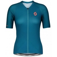 Wielerkleding Profteams 2020 Dames SCOTT RC Premium Wielershirt Met Korte Mouwen Dunkelblauw