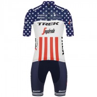 Wielerkleding Profteams 2020 TREK-SEGAFREDO Amerikanischer Meister Fietskleding Set Wielershirt Korte Mouwen+Fietsbroek Korte