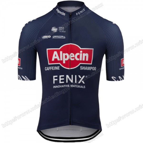 Alpecin Fenix 2020 Bleu Fietsshirts Korte Mouws RBMNB