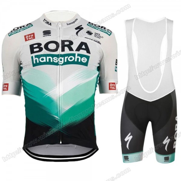 Bora Hansgrohe 2021 Team Fietskleding Set Fietsshirt Met Korte Mouwen+Korte Koersbroek Bib USNFI